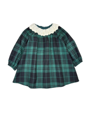 Baby Kleid Leni, grün-kariert