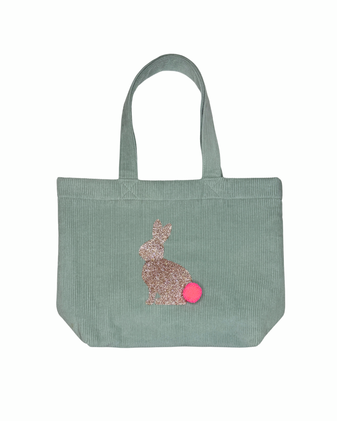 Cord-Tasche Bunny, grün