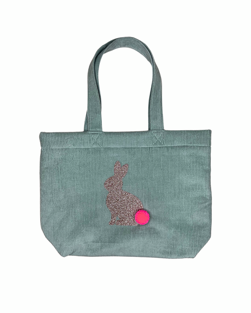 Cord-Tasche Bunny, grün