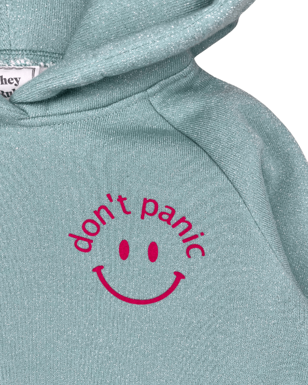 Hoodie don't panic, grün