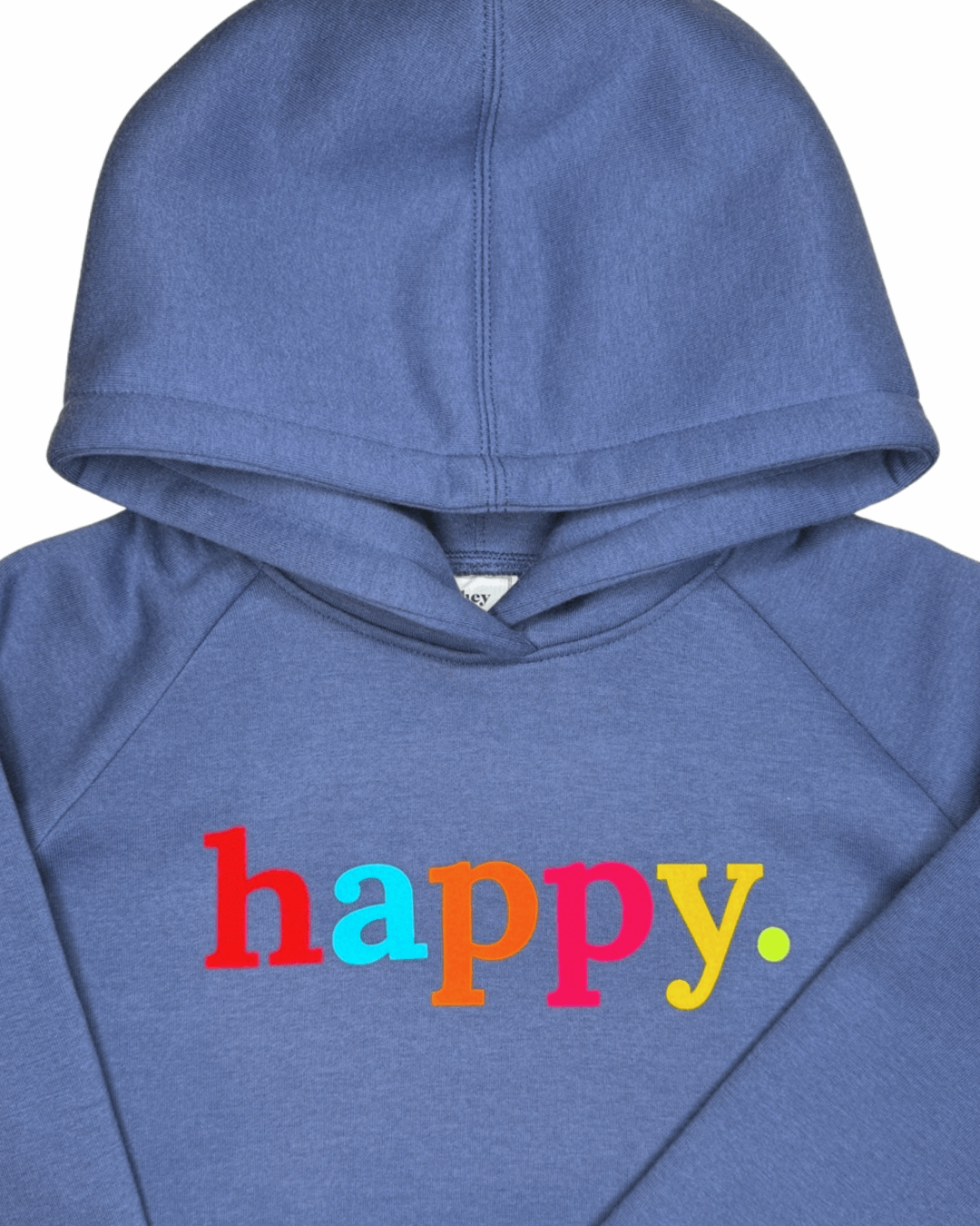 Hoodie happy, denimblau