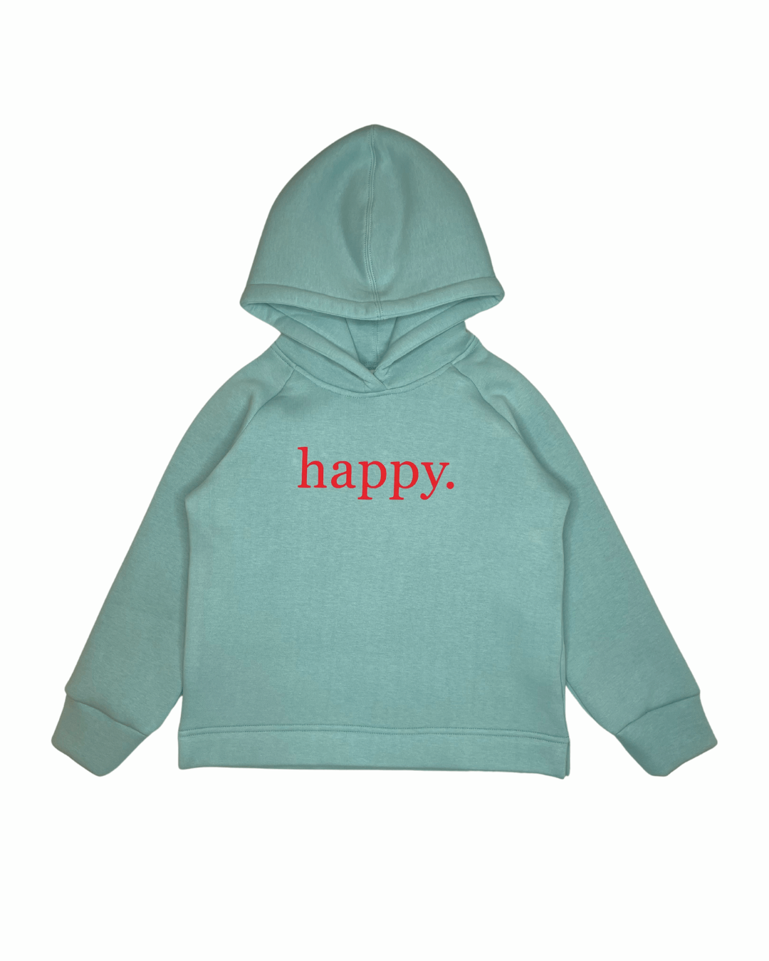 Hoodie happy., hellgrün