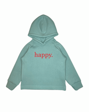Hoodie happy., hellgrün