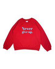 Sweater Never give up, rot