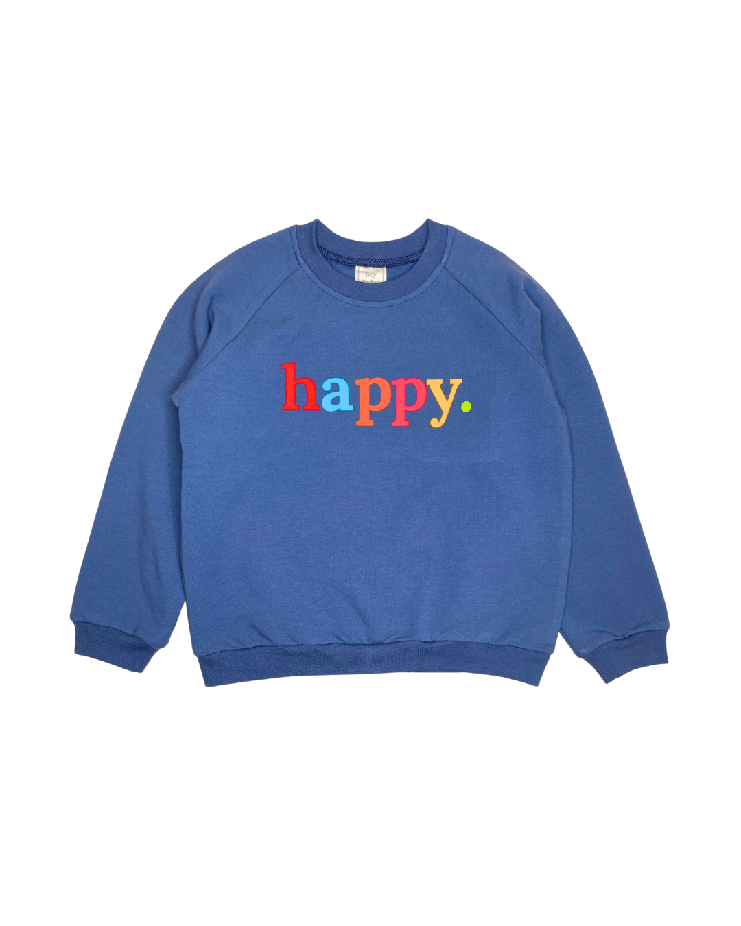 Sweater happy, denimblau