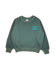 Sweater team happy, grün
