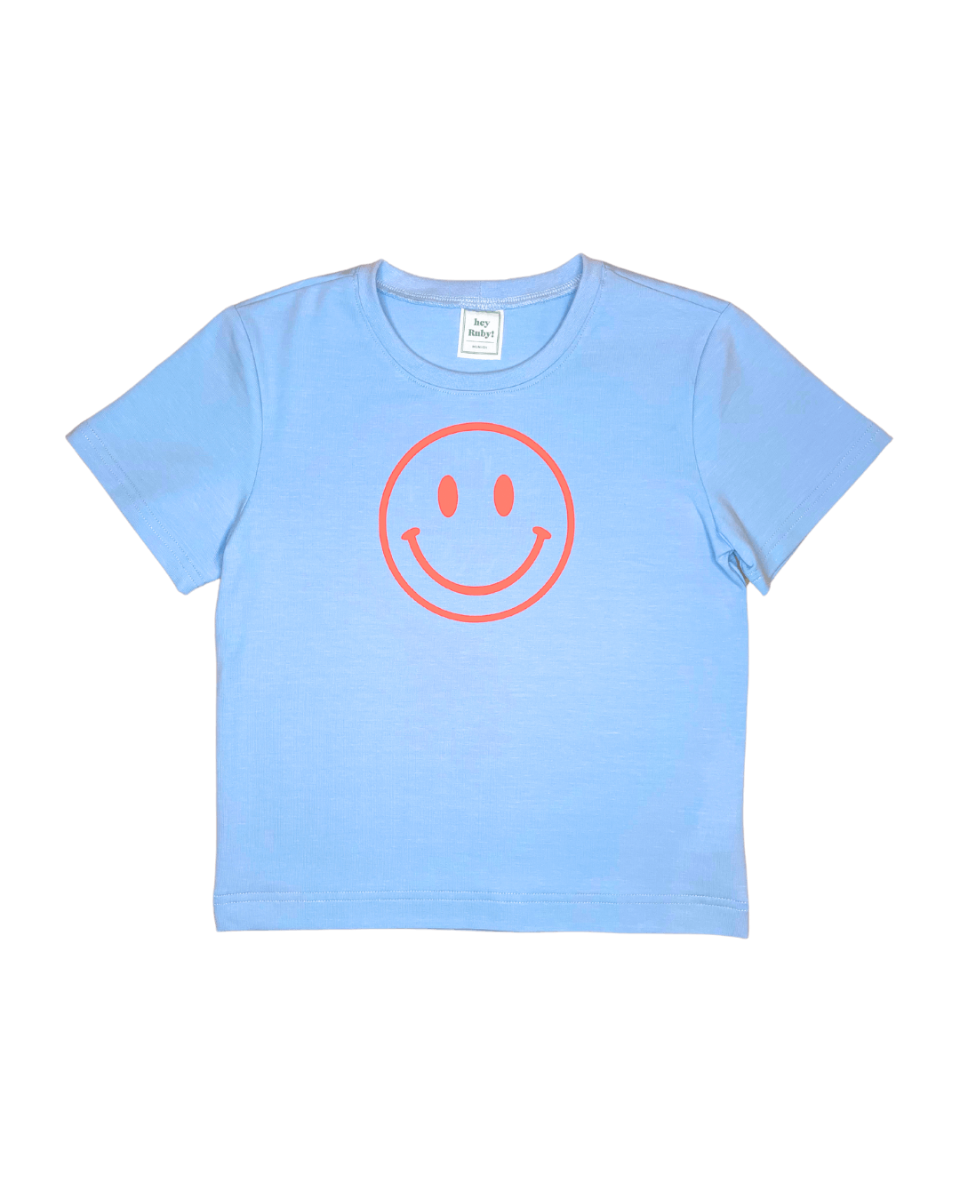 T-Shirt Smiley, blau