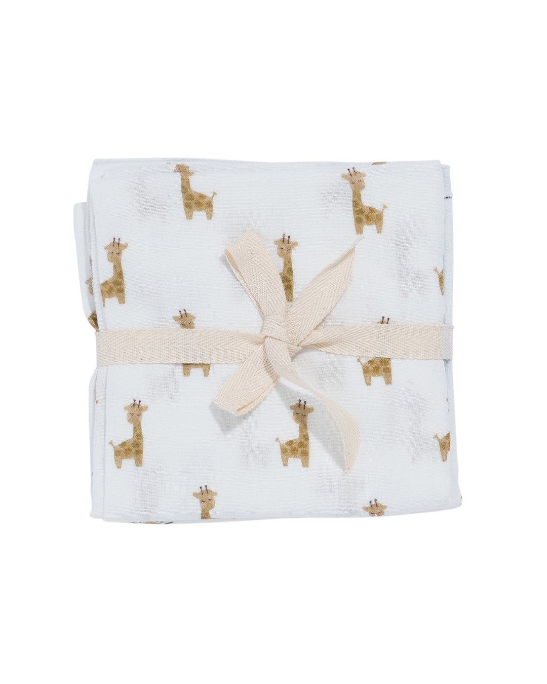 Tuch 3er-Set Giraffe, offwhite